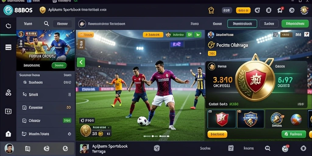 Tampilan menarik dari aplikasi Sportsbook 88BOS saat bertaruh.