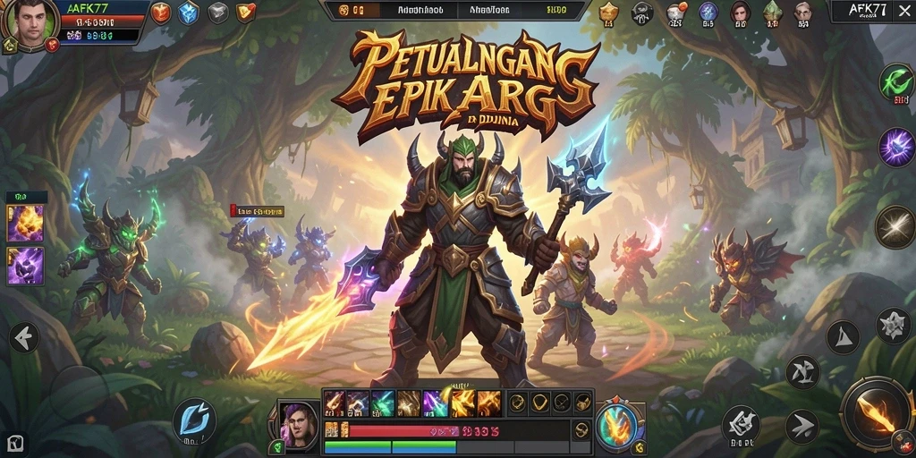 Tampilan menarik dalam gameplay ARPG AFK77 yang seru.