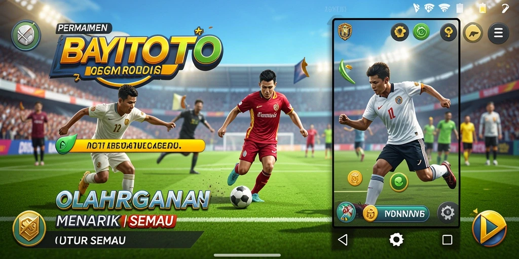 Tampilan gameplay seru dari BAYITOTO di lapangan olahraga.