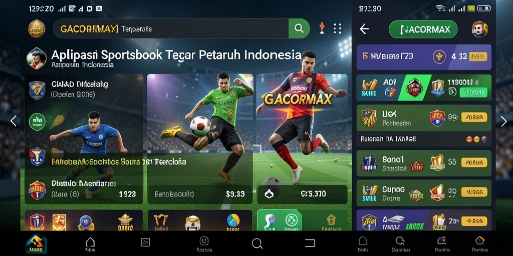 Tampilan gameplay menarik dalam aplikasi Sportsbook GACORMAX.