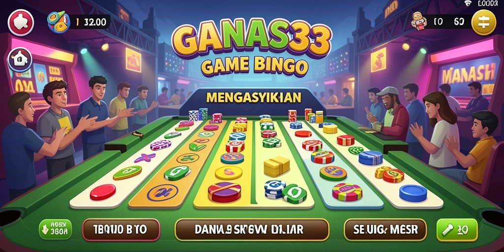 Screenshot gameplay seru dari GANAS33 yang menampilkan suasana Bingo.