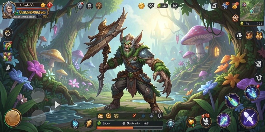 Tampilan gameplay GIGA33 yang memukau dan penuh petualangan.