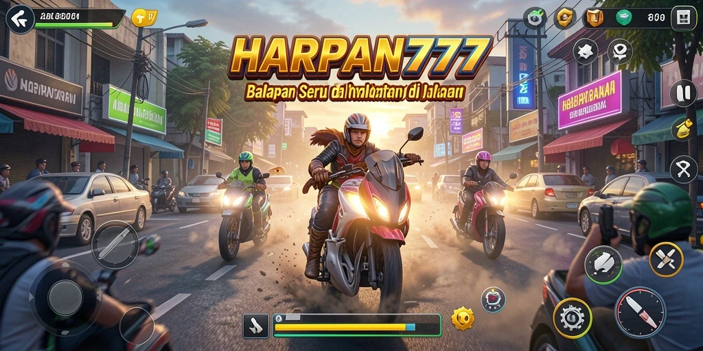 Tampilan balapan mendebarkan dari HARAPAN777 dalam aksi.