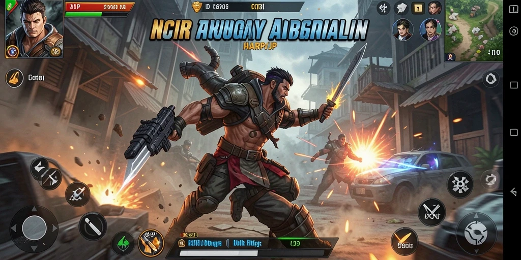 Screenshot dari gameplay mendebarkan HARAPJP yang penuh aksi.