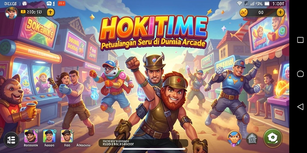 Tampilan menarik gameplay HOKITIME yang seru dan menantang.