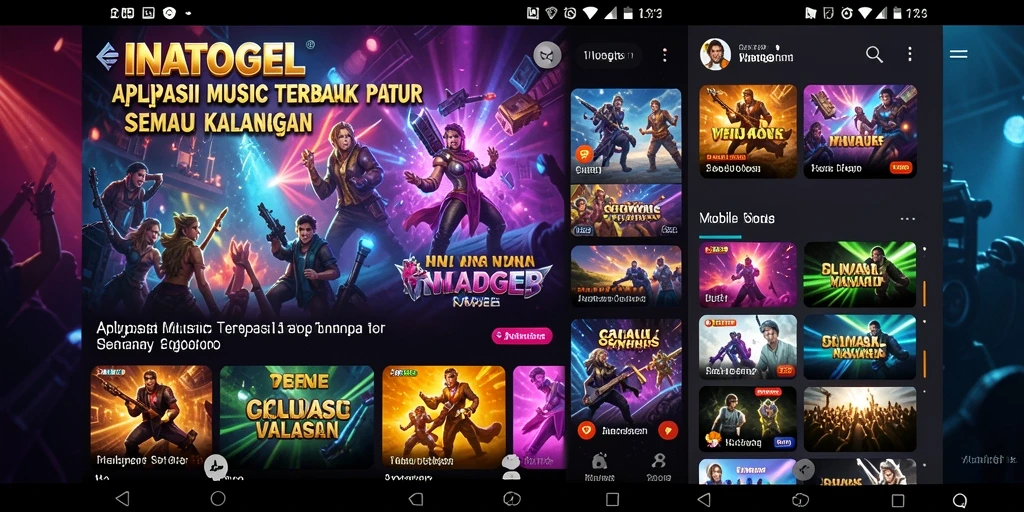 Screenshot gameplay INATOGEL yang menampilkan pengalaman musik interaktif.