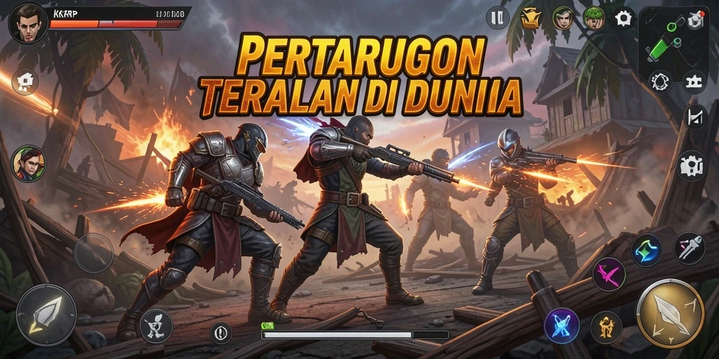 Gameplay seru KKRP dengan pertarungan epik dan karakter unik.
