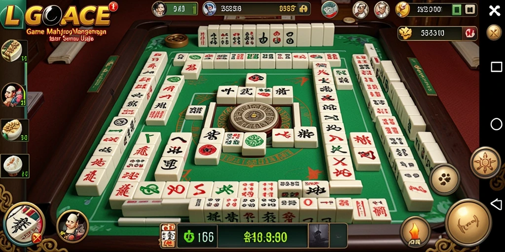 Tangkapan layar LGOACE menunjukkan gameplay Mahjong yang menantang dan menarik.