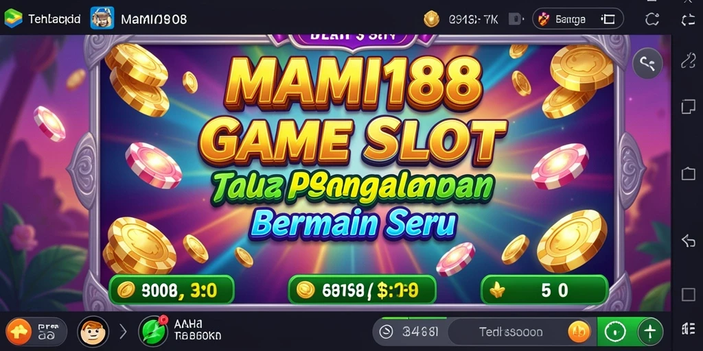 Screenshot utama MAMI188 menunjukkan gameplay seru dan menarik di mesin slot.