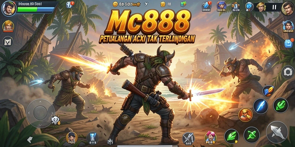 Gameplay mendebarkan MC888 dalam aksi penuh adrenalin.