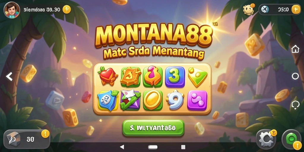 Screenshot utama dari gameplay seru MONTANA88 dalam kategori Match-3.