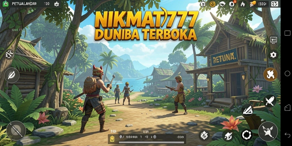 Screenshot gameplay NIKMAT777 yang menunjukkan luasnya dunia terbuka.