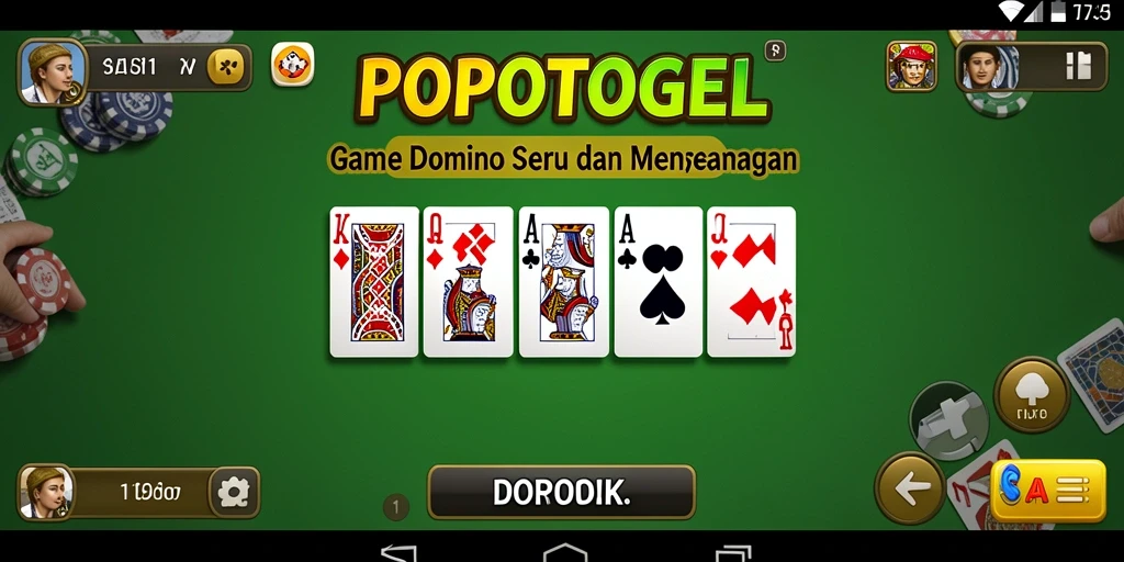 Screenshot menunjukkan tampilan gameplay seru dari POPOTOGEL.