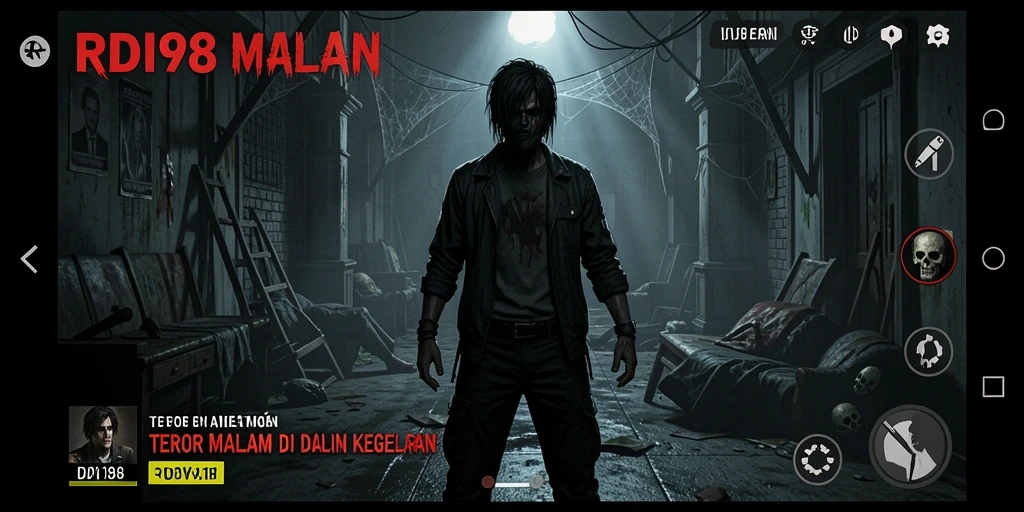 Screenshot RDI88 menampilkan suasana mencekam dalam gameplay.