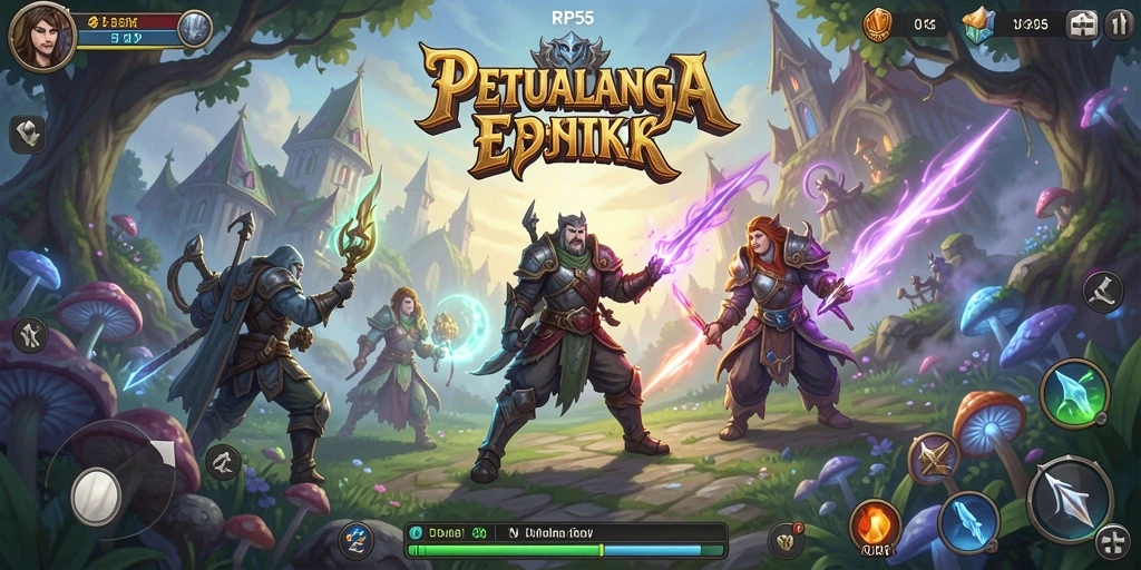 Gameplay seru RP55 dengan petualangan mendebarkan di dunia fantasi.