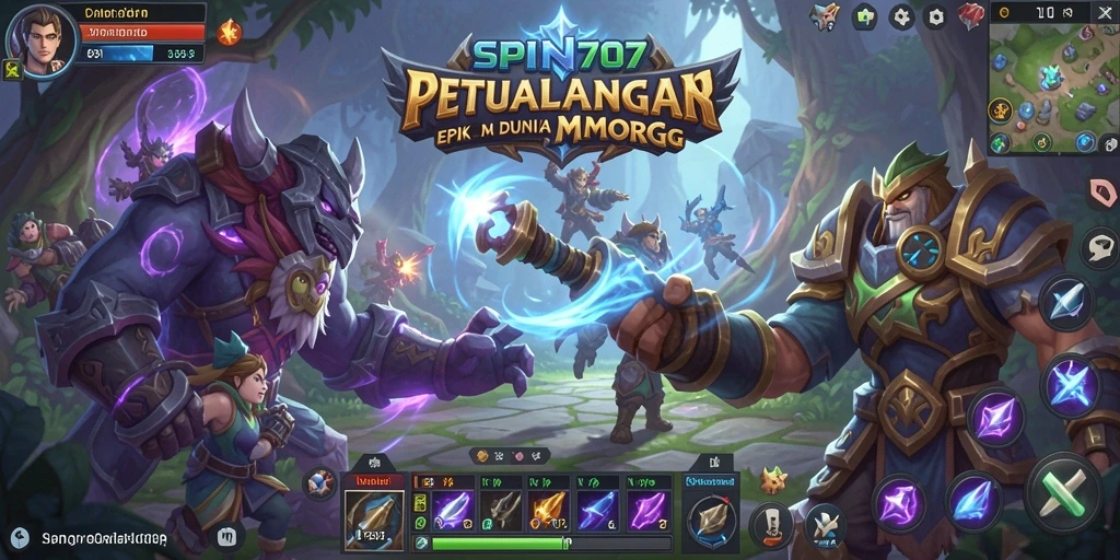 Tangkapan layar gameplay SPIN707 yang menampilkan strategi pertempuran seru.